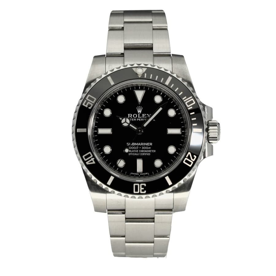 Rolex Submariner Oyster 114060 40mm Stainless Steel with Black Dial Watch 2015