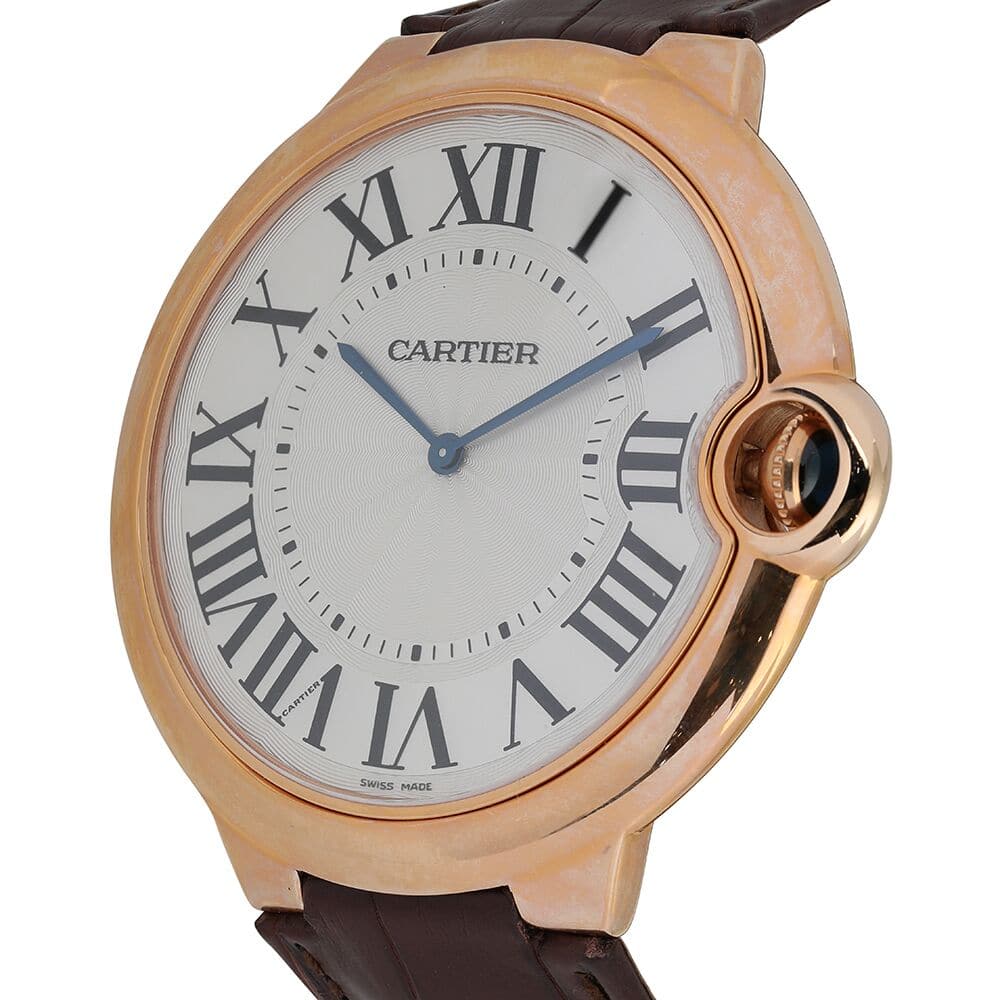 Cartier Ballon Bleu 46mm XL W6920054 Rose Gold Watch Manual Winding