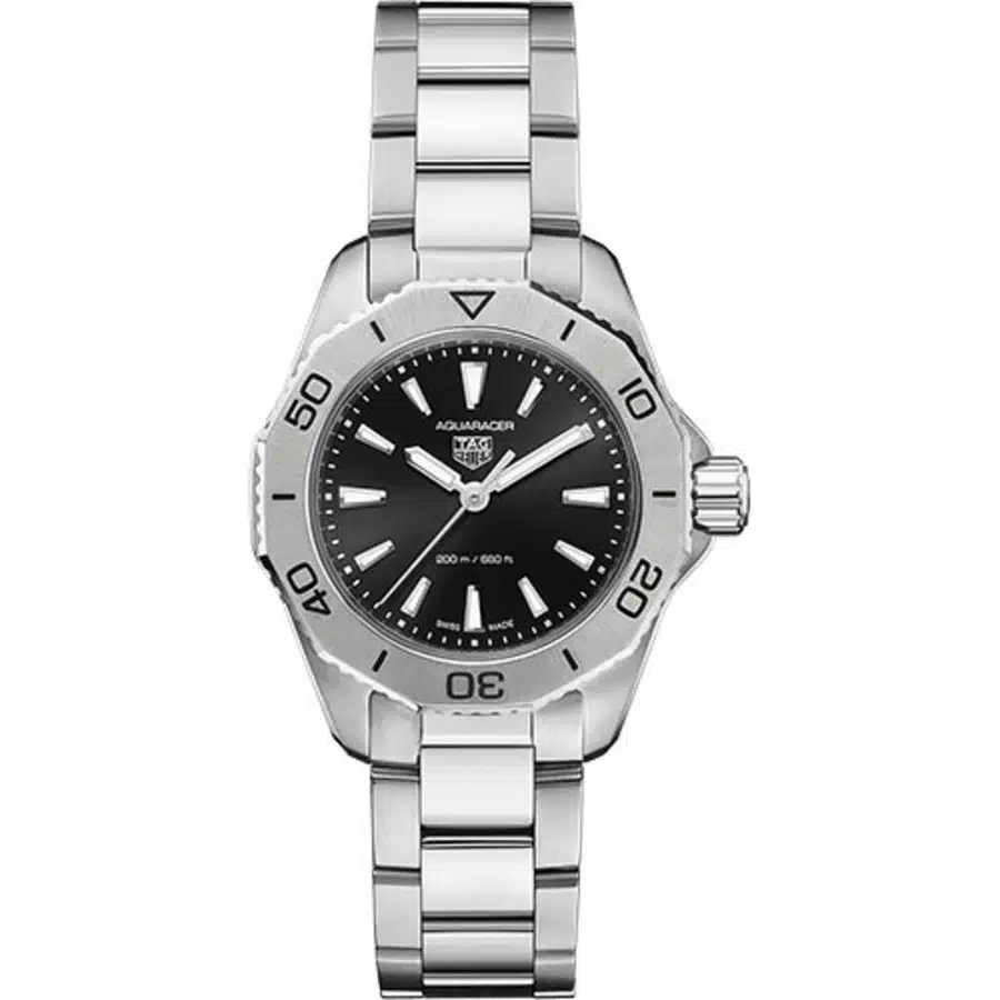 Tag Heuer Aquaracer Professional 200 WBP1410.BA0622 30mm Stainless Steel Watch Black Dial