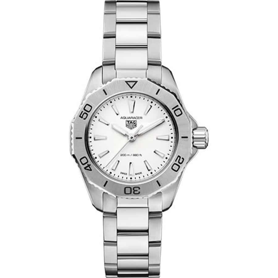 Tag Heuer Aquaracer Professional 200 WBP1411.BA0622 30mm Stainless Steel Watch White Dial