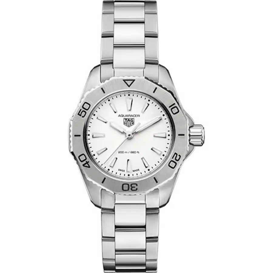 Tag Heuer Aquaracer Professional 200 WBP1411.BA0622 30mm Stainless Steel Watch White Dial
