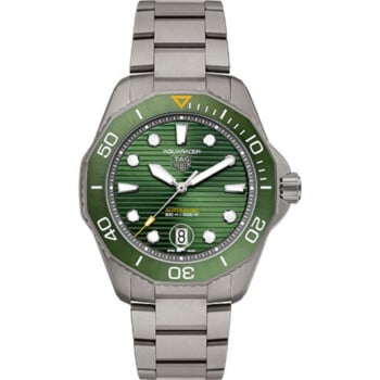 Tag Heuer Aquaracer Professional 300 WBP208B.BF0631 43mm Titanium With Green Dial