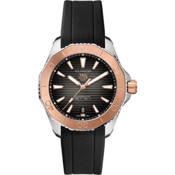 Tag Heuer Aquaracer Professional 200m Calibre 5 40mm WBP2151.FT6199 Stainless Steel & Rose Gold With Black Rubber Watch