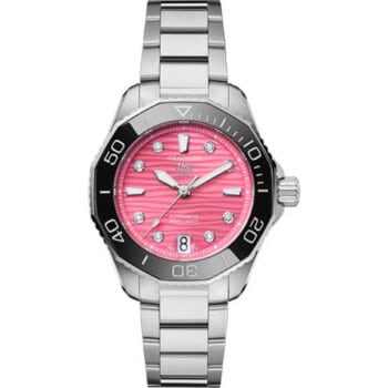 Tag Heuer Aquaracer Professional 300 WBP231J.BA0618 36mm Stainless Steel With Pink Diamond Dial