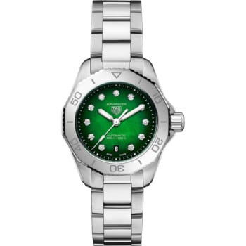 Tag Heuer Aquaracer Professional 200 WBP2415.BA0622 30mm Stainless Steel With Green Diamond Dial