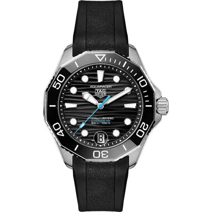 Tag Heuer Aquaracer Professional 300 WBP5110.FT6257 Black Dial 42mm Stainless Steel With Black Rubber