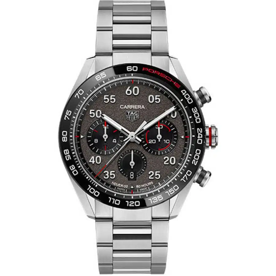 Tag Heuer Carrera X Porsche Chronograph Special Edition Automatic Watch Steel Case CBN2A1F.BA0643 Grey Dial Watch