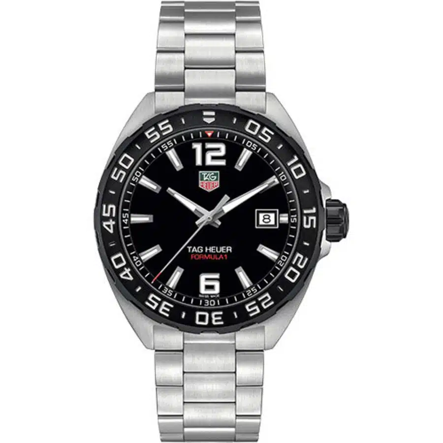 Tag Heuer WAZ1110.BA0875 Formula 1 Men's Watch 41mm Quartz Black Dial Steel Bracelet