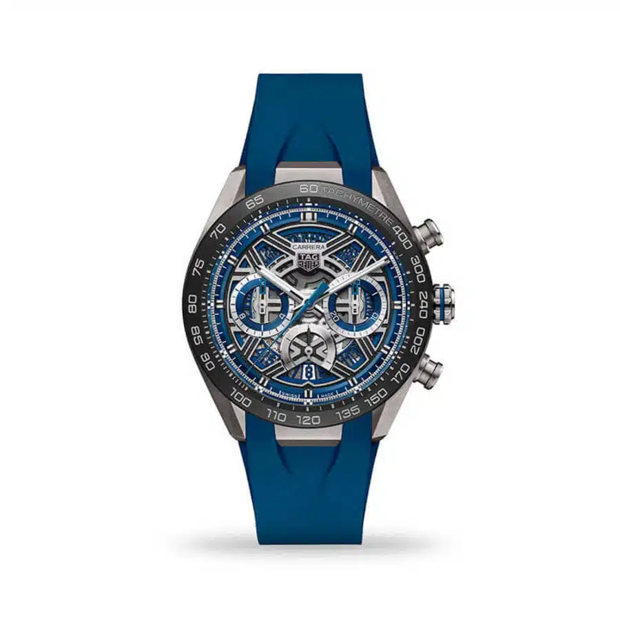 TAG Heuer Carrera Chronograph CBU2081.FT6274 Extreme Sport Automatic 44mm Blue Rubber Strap