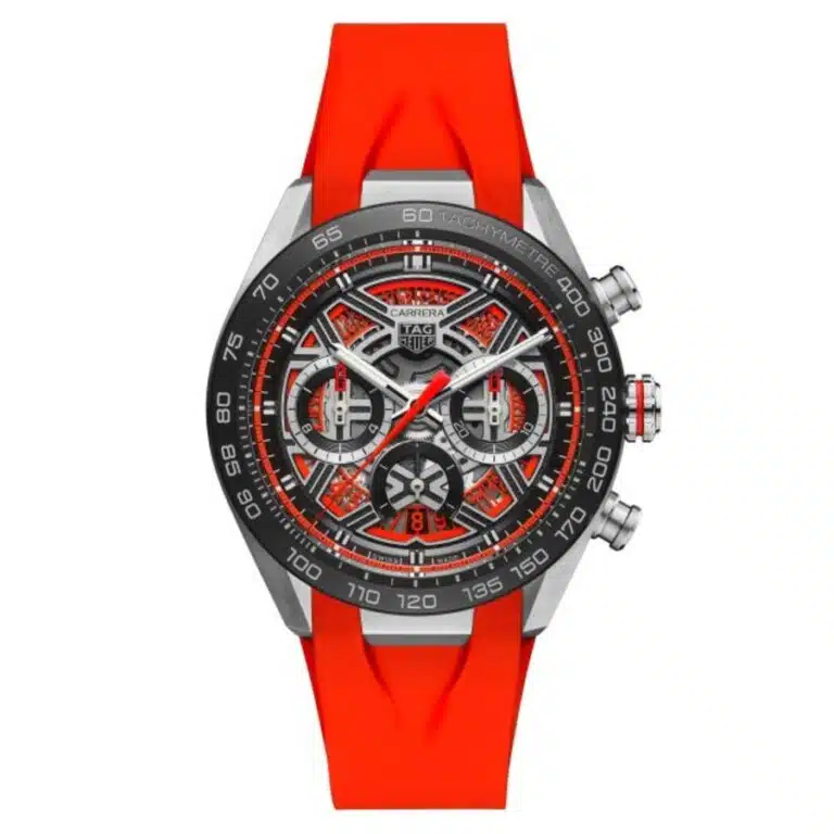 Tag Heuer Carrera Automatic CBU2082.FT6275 Extreme Sport Orange Rubber Strap Skeleton Dial