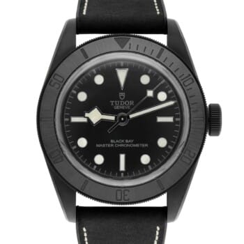 Tudor Black Bay 79210CNU-0001 Black Ceramic Leather Strap