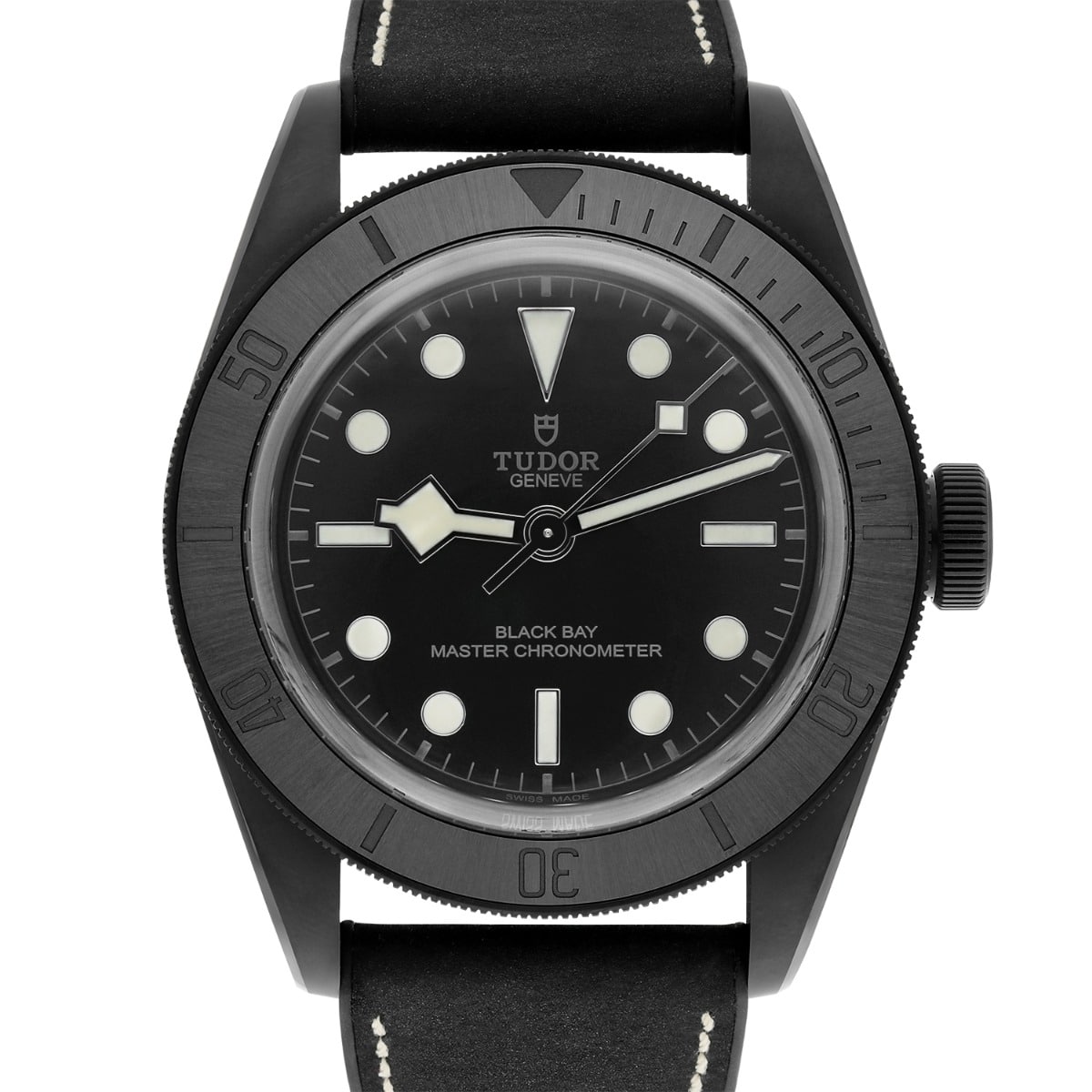 Tudor Black Bay 79210CNU-0001 Black Ceramic Leather Strap
