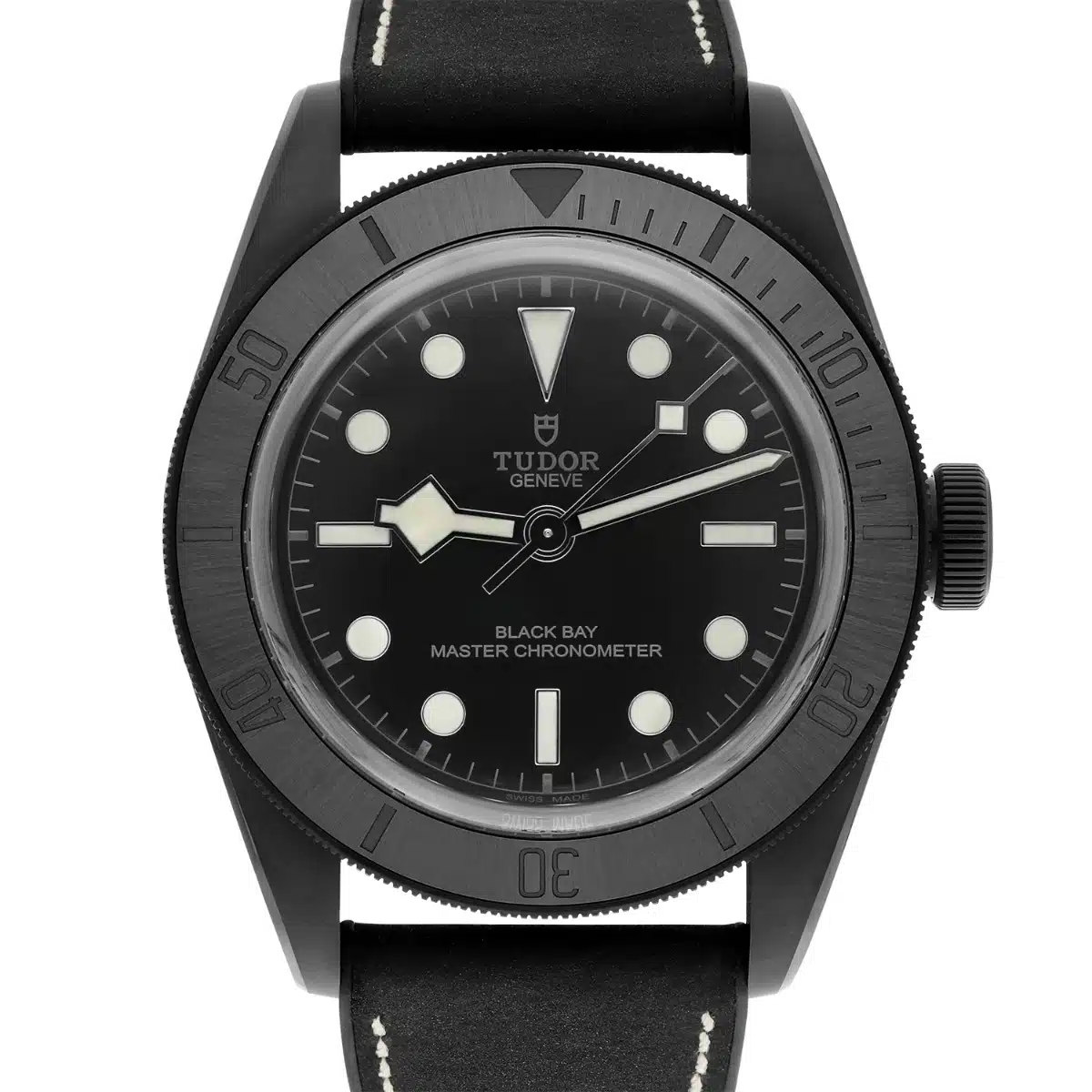Tudor Black Bay 79210CNU-0001 Black Ceramic Leather Strap