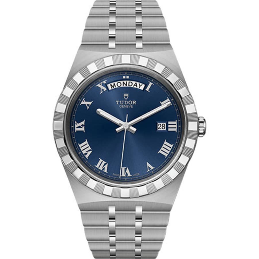 Tudor Royal Automatic 41mm M28600-0005 Stainless Steel Watch Blue Roman Dial