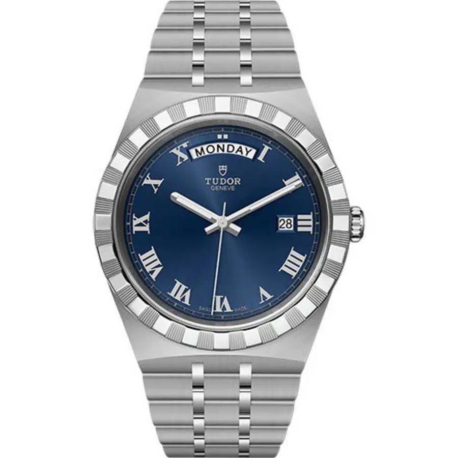 Tudor Royal Automatic 41mm M28600-0005 Stainless Steel Watch Blue Roman Dial