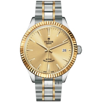 Tudor Style M12513-0001 Stainless Steel With Yellow Gold Accents Watch Champagne Index Dial 2024