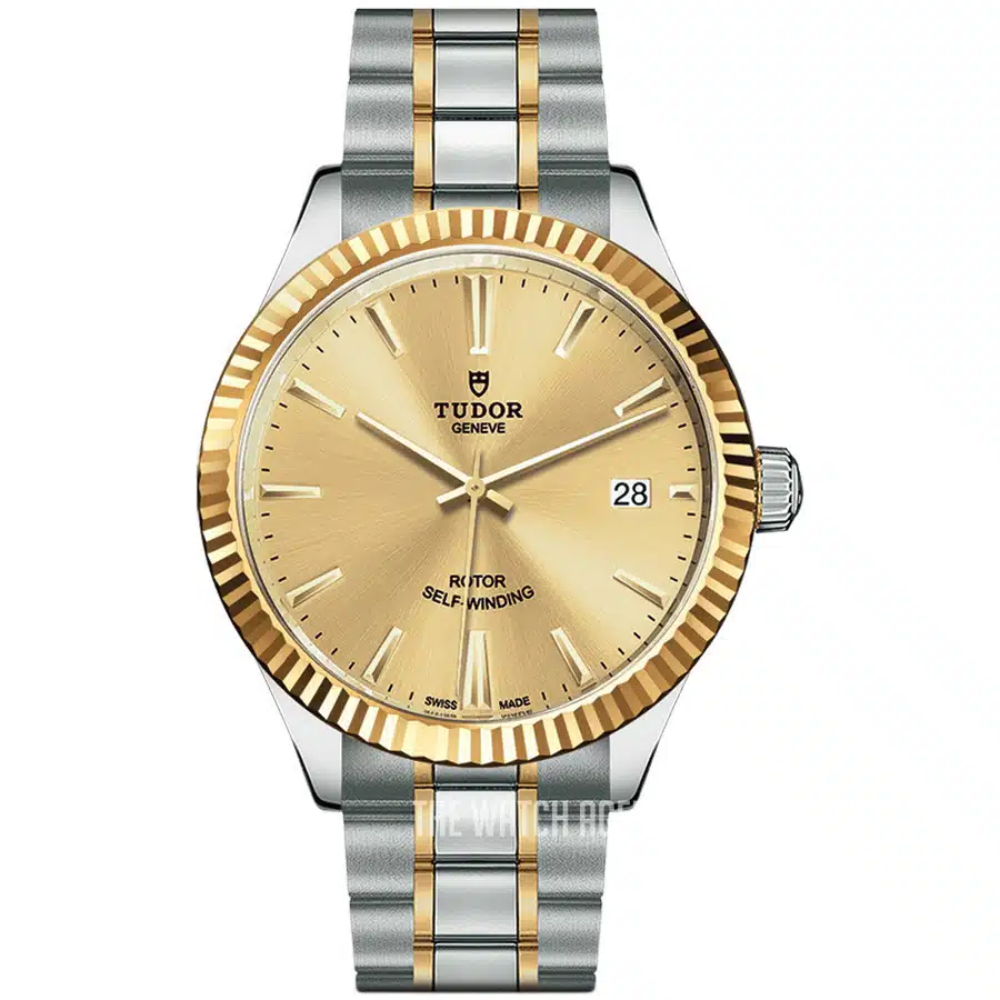 Tudor Style M12513-0001 Stainless Steel With Yellow Gold Accents Watch Champagne Index Dial 2024