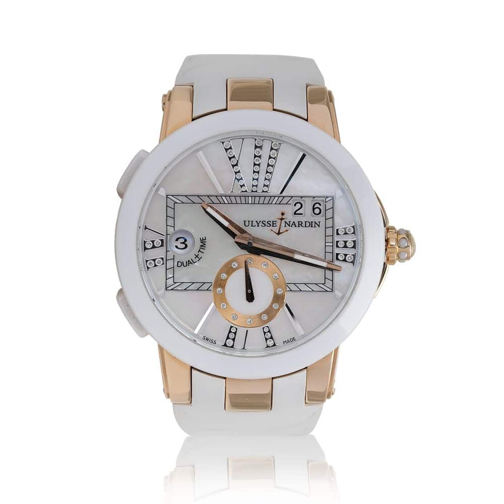 Ulysse Nardin Executive Dual Time Ladies Watch 246-10-3/391