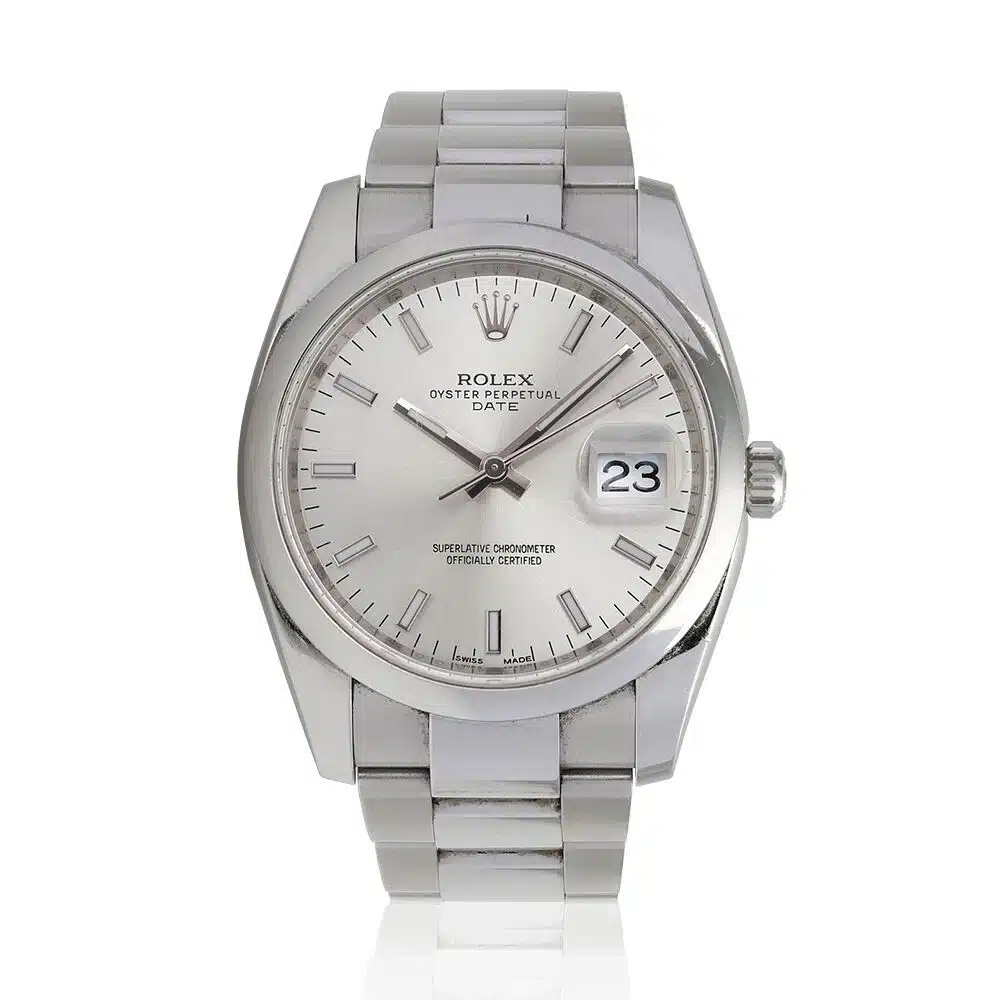 Rolex Date 34mm 115200 Stainless Steel Watch (Silver) – image 2