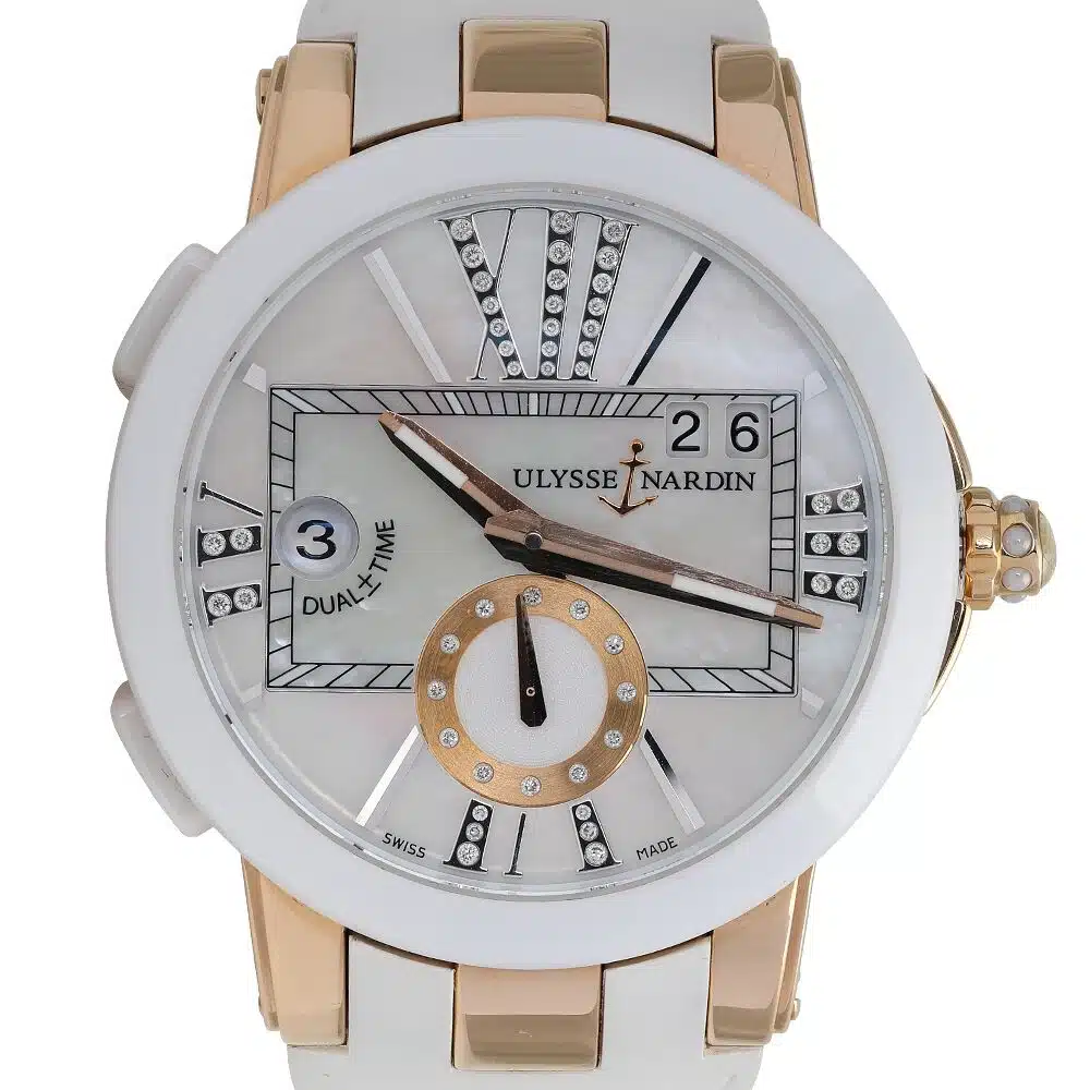 Ulysse Nardin Executive Dual Time Ladies Watch 246-10-3/391