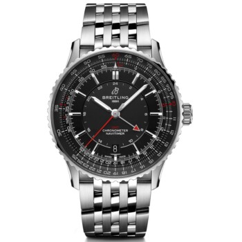 Breitling Navitimer GMT 41mm A32310251B1A1 Stainless Steel with Black Dial Watch 2024