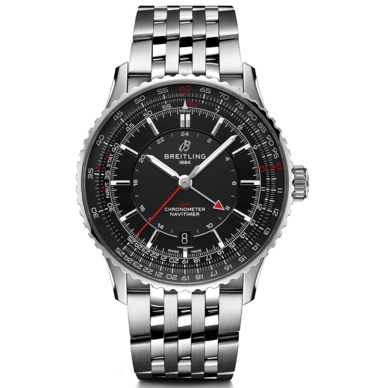 Breitling Navitimer GMT 41mm A32310251B1A1 Stainless Steel with Black Dial Watch 2024
