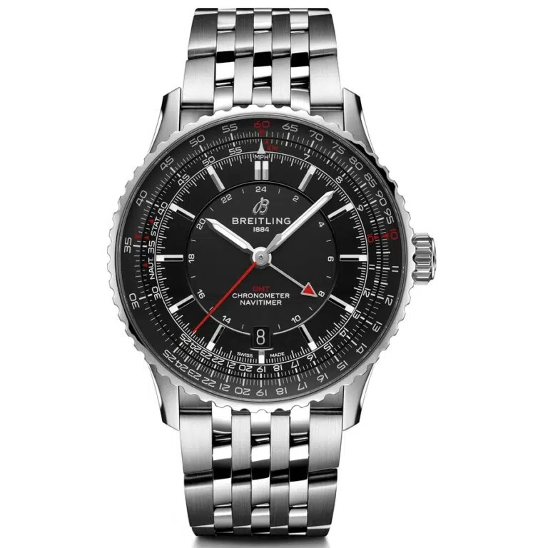 Breitling Navitimer GMT 41mm A32310251B1A1 Stainless Steel with Black Dial Watch