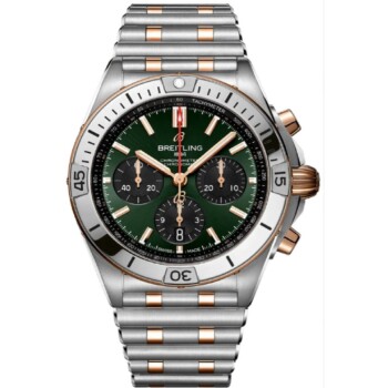Breitling Chronomat B01 UB0134131L1U1 Rose Gold & Steel With Green Dial