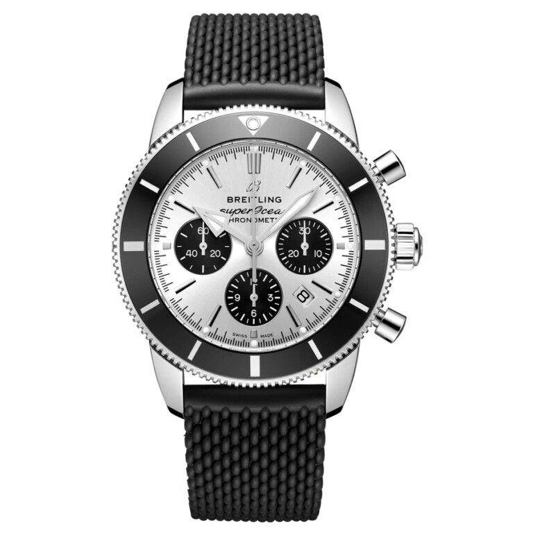 Breitling Superocean B01 Chronogragh Silver Dial 44mm AB0162121G1S1 Stainless Steel With Black Rubber Aero Classic