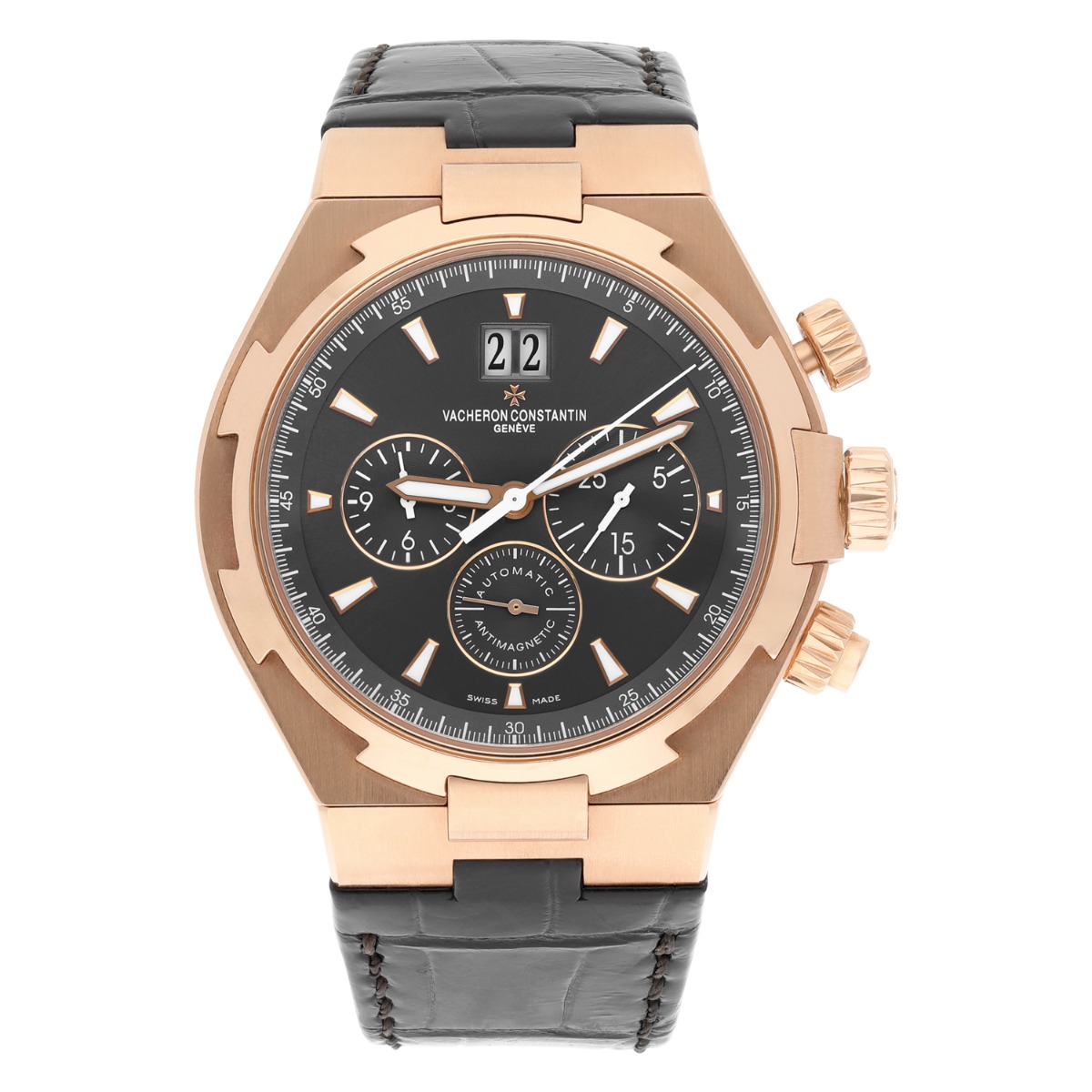 Vacheron Constantin Overseas 49150/000R rose gold watch, side view