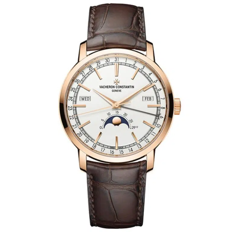 Vacheron Traditionnelle 4010T/000R-B344 Rose Gold with Complete Calendar and Silver Dial