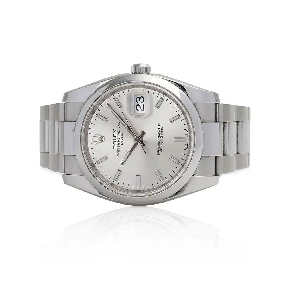 Rolex Date 34mm 115200 Stainless Steel Watch (Silver) – image 5