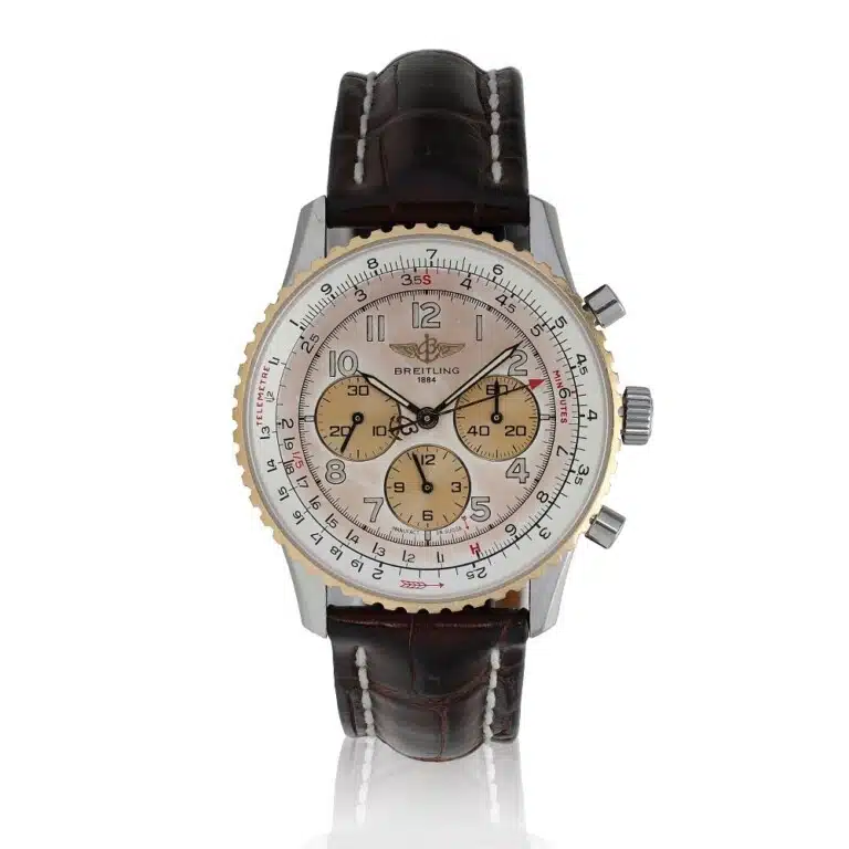 Breitling Navitimer Ivory Dial Leather Strap D30022 – image 5