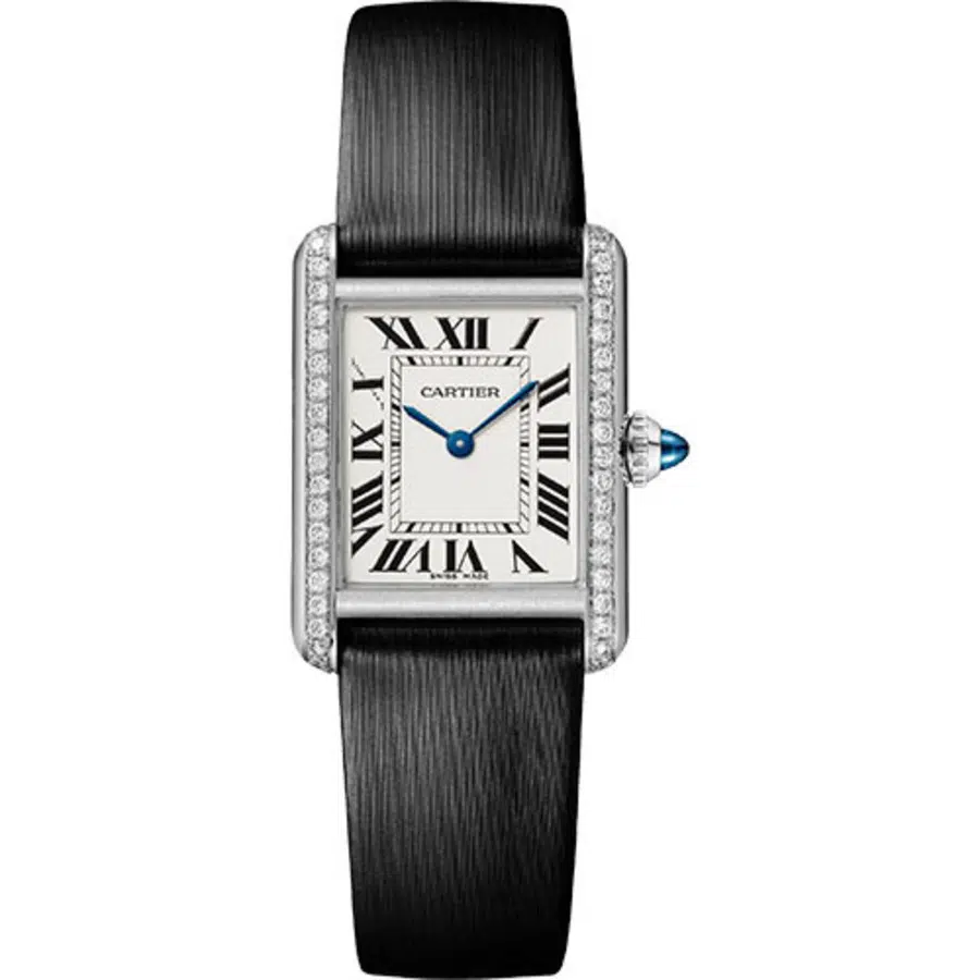Cartier Tank Must W4TA0016 With Diamond Bezel 29mm Watch Silver dial 2024