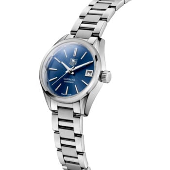 Tag Heuer WAR2419.BA0776 Carrera Automatic Ladies Watch 28mm Steel Case Blue Dial 2024