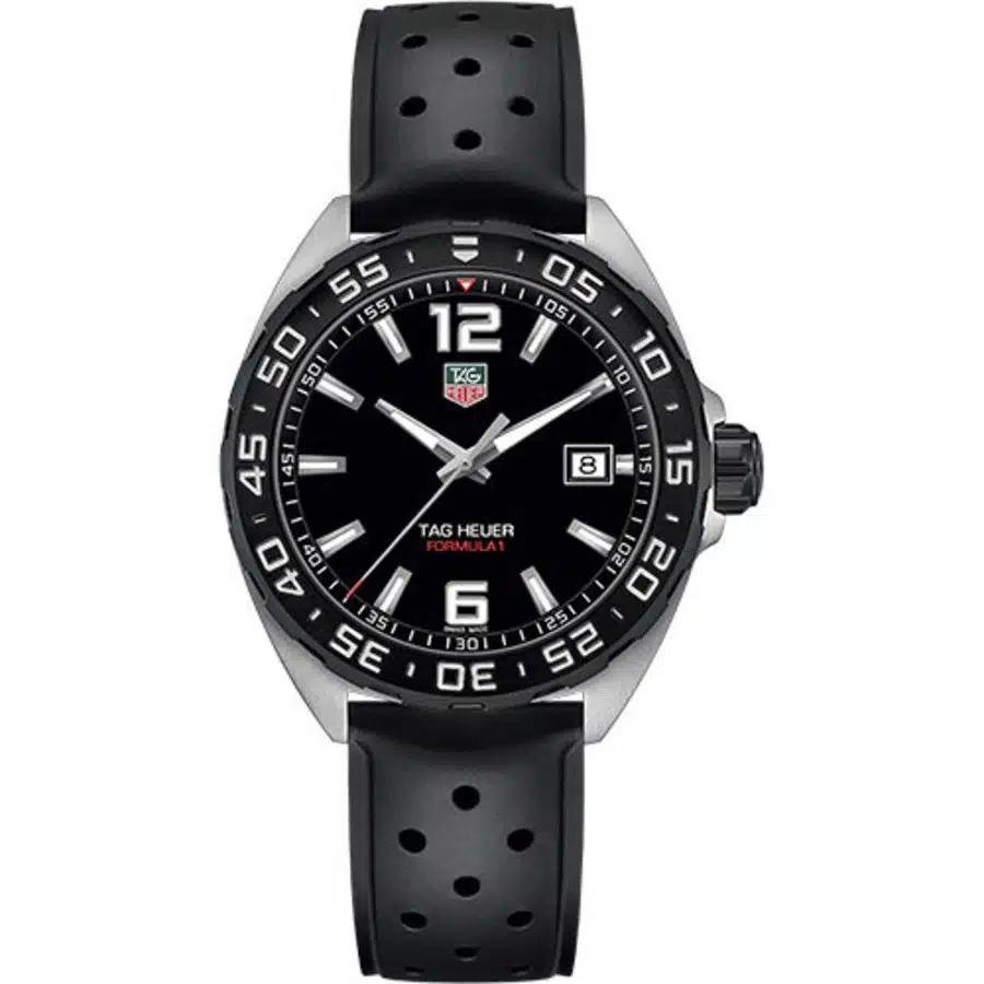 Tag Heuer Formula 1 Quartz Watch 41 mm Steel Case WAZ1110.FT8023 Black Dial Rubber Strap 2024