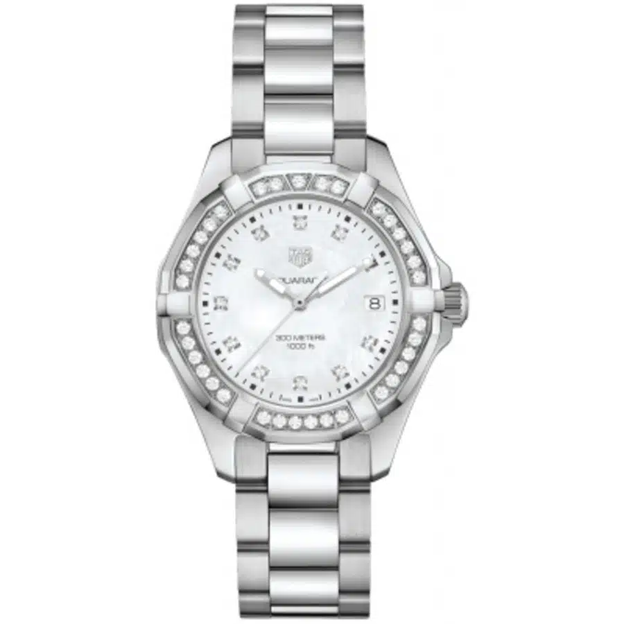 Tag Heuer Aquaracer Quartz Ladies 35mm Ladies Watch WBD131C.BA0748 MOP Diamond Dial 2024