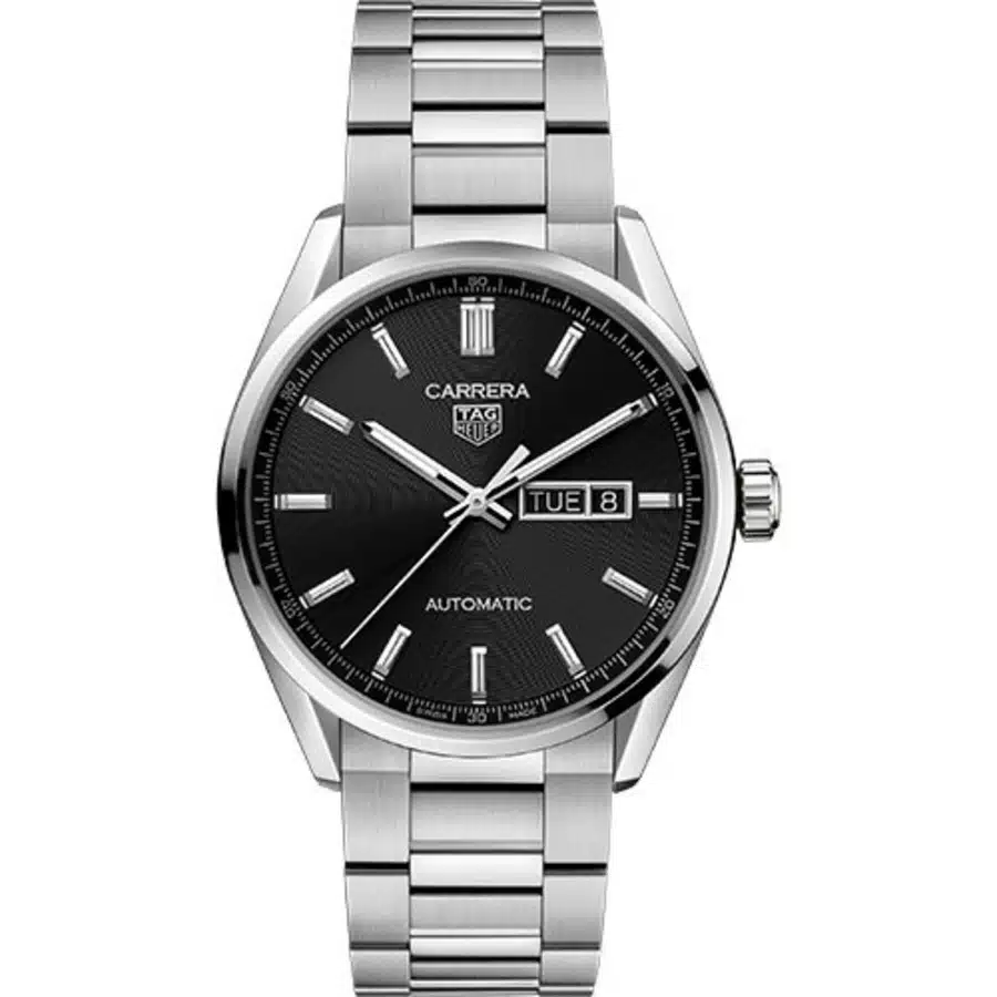 Tag Heuer Carrera Day-Date WBN2010.BA0640 Index Dial Steel Bracelet Watch 2024