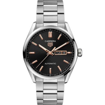 Tag Heuer WBN2013.BA0640 Carrera Automatic Watch 41 mm Steel Case Black Dial