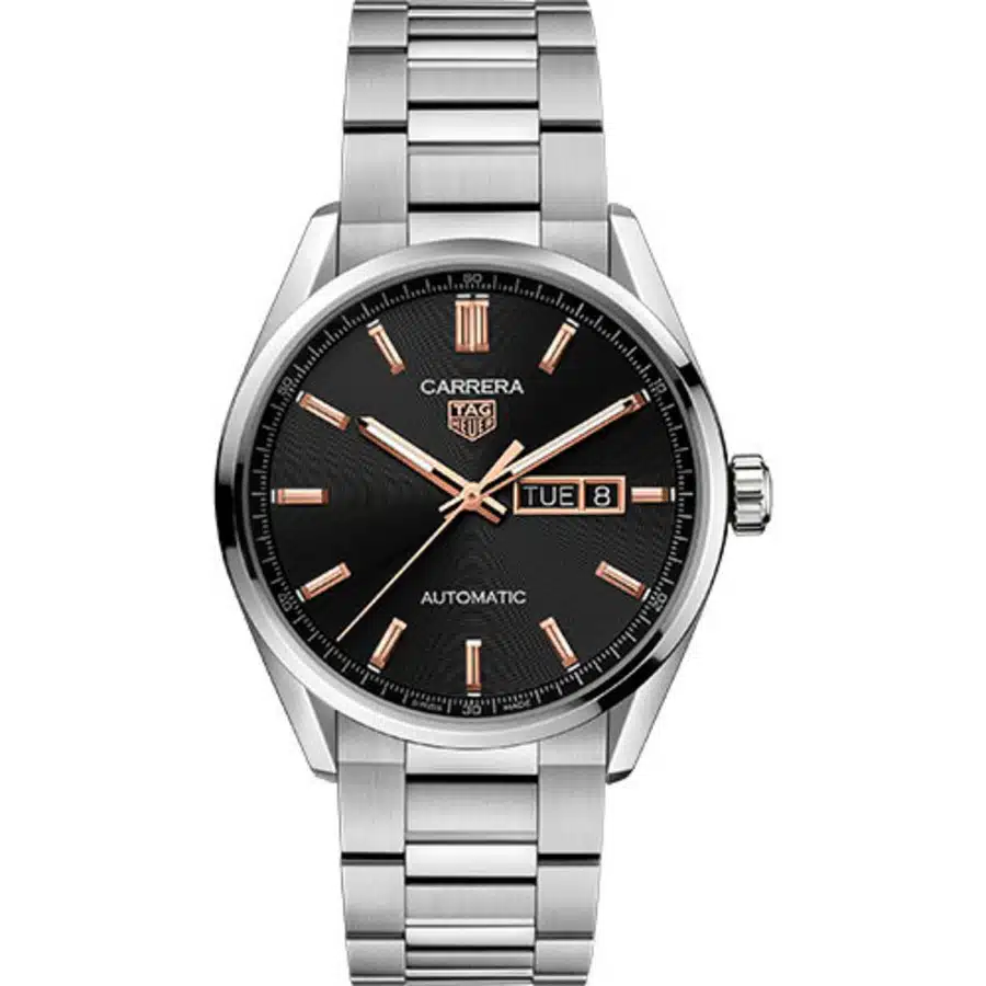 Tag Heuer WBN2013.BA0640 Carrera Automatic Watch 41 mm Steel Case Black Dial
