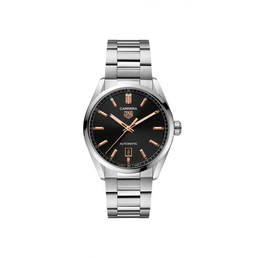 Tag WBN2113.BA0639 Heuer Carrera Date 39mm Black Index Dial Watch 2024