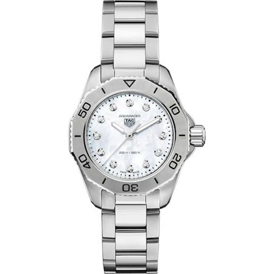 Tag Heuer Aquaracer Professional 200 WBP1416.BA0622 43mm Stainless Steel With MOP Diamond Dial