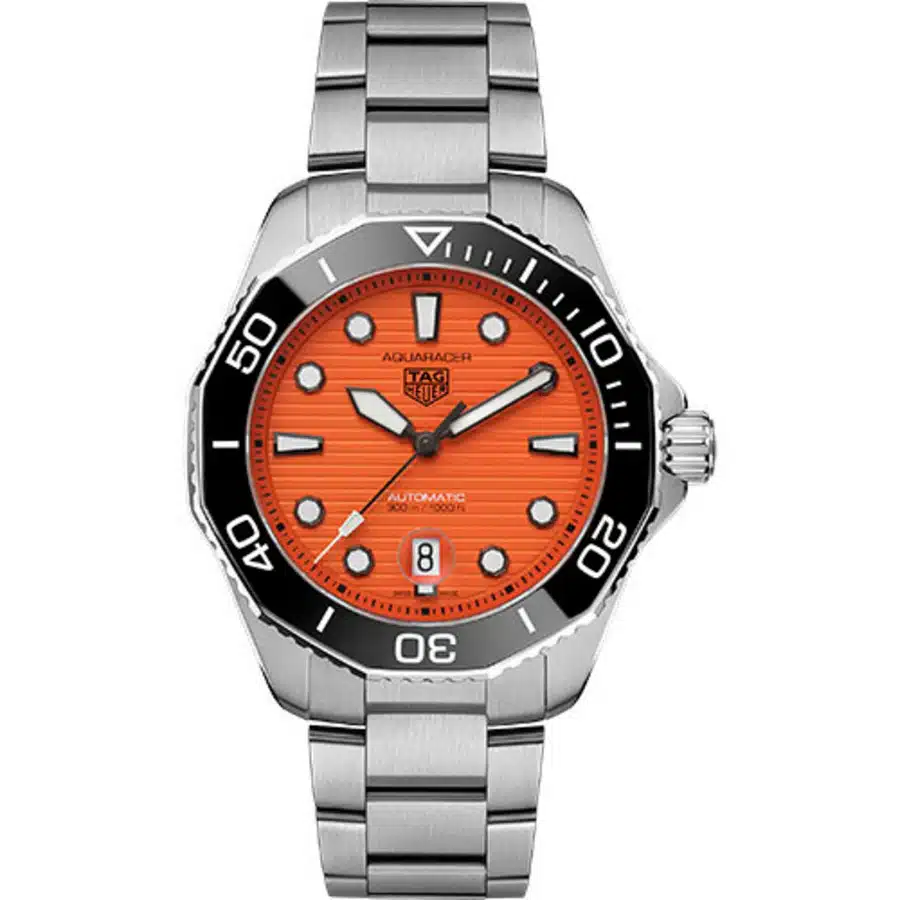 Tag Heuer Aquaracer Professional 300 WBP201F.BA0632 43mm Orange Dial Stainless Steel Watch 2024