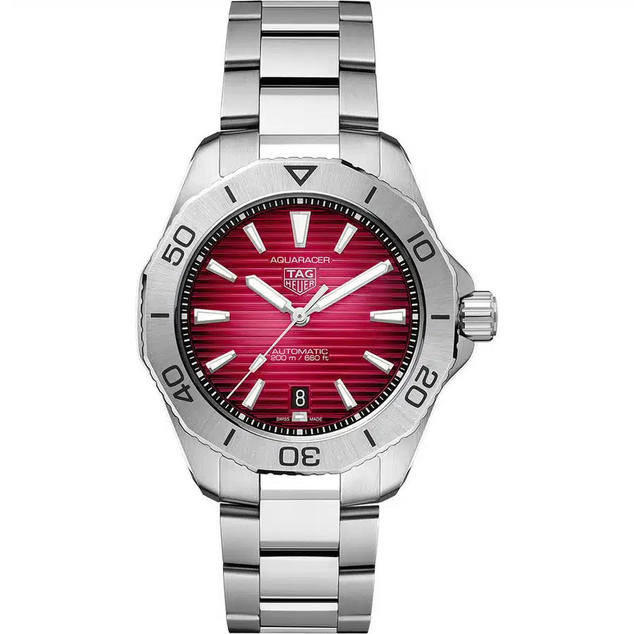 Tag Heuer Aquaracer Professional 200 WBP2114.BA0627 40mm Red Dial Stainless Steel