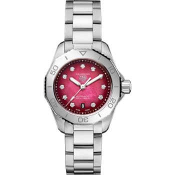 Tag Heuer Aquaracer Professional 200 WBP2414.BA0622 30mm Stainless Steel With Red MOP Diamond Dial Watch 2024