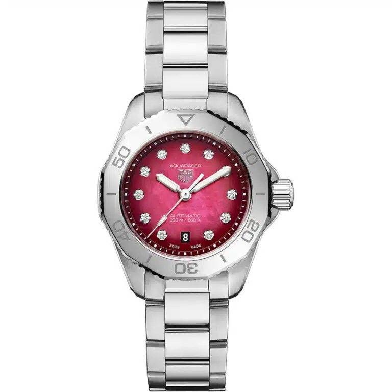 Tag Heuer Aquaracer Professional 200 WBP2414.BA0622 30mm Stainless Steel With Red MOP Diamond Dial Watch