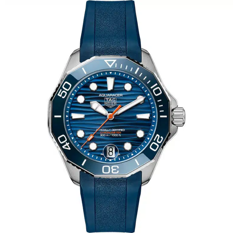 Tag Heuer Aquaracer Professional 300 WBP5111.FT6259 42mm Stainless Steel With Blue Rubber Watch Blue Dial