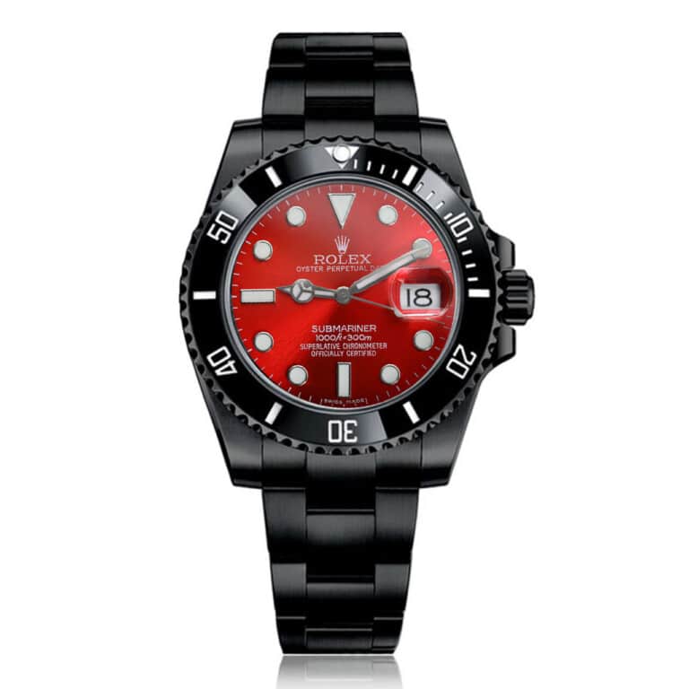 Rolex Submariner Date Red Dial Black PVD/DLC Stainless Steel Watch 116610LN