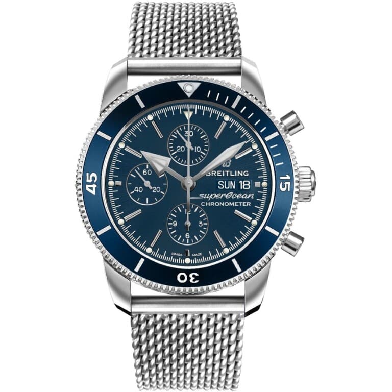 Breitling Superocean Héritage II Chronograph A13313161C1A1 Stainless Steel Watch Blue Dial 2024