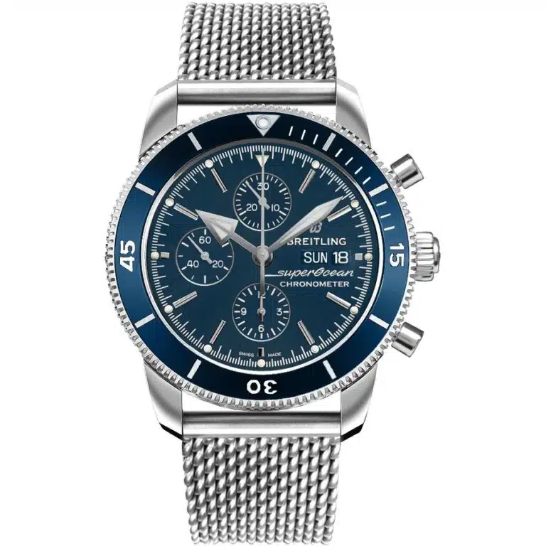 Breitling Superocean Héritage II Chronograph A13313161C1A1 Stainless Steel Watch Blue Dial